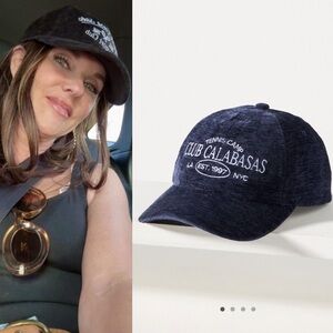 Anthropologie Corduroy sports club baseball cap